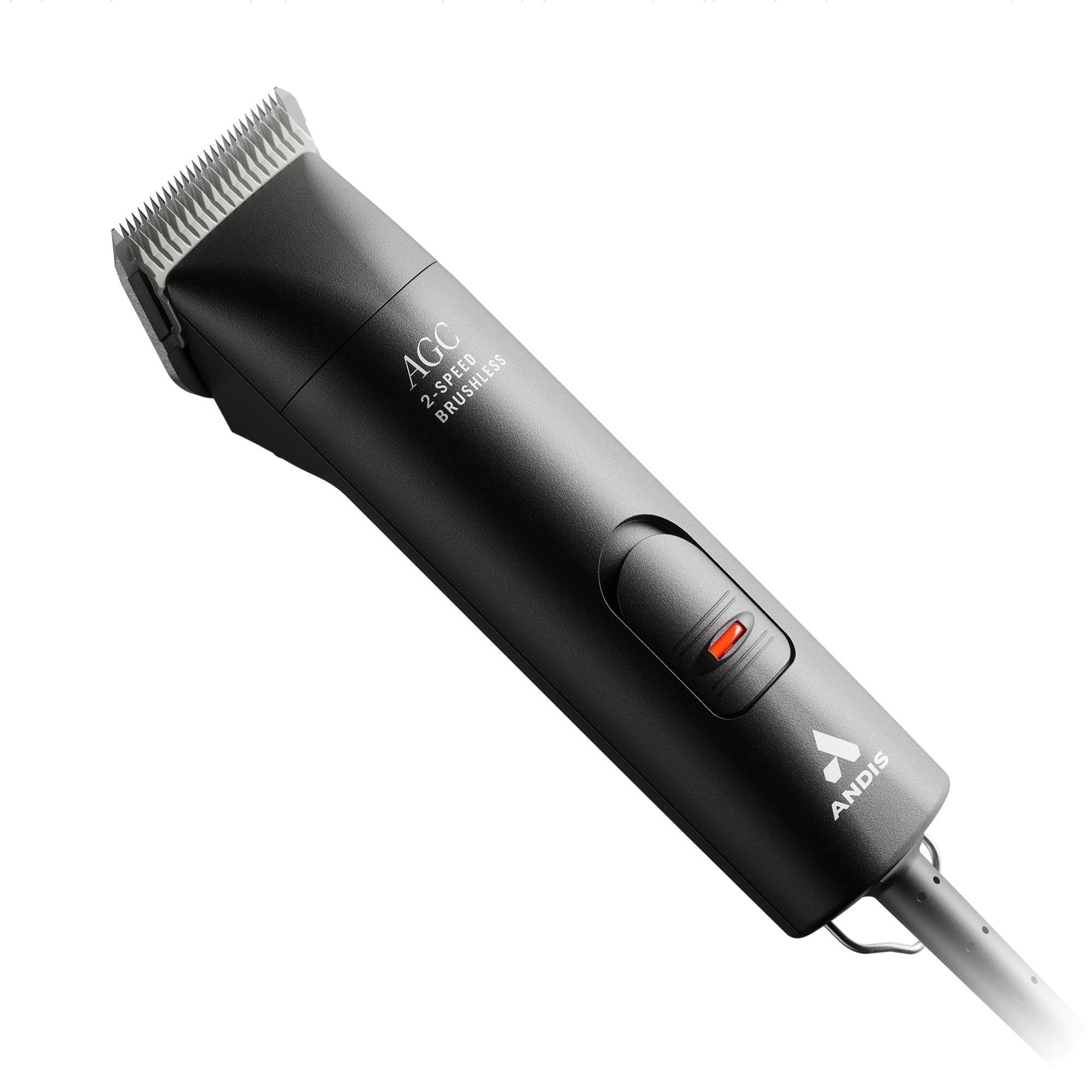 Andis AGCB 2 Speed Brushless Professional Quiet Brushless 2 Speed Animal Clipper with no. 10 1.5mm Ceramic Blade