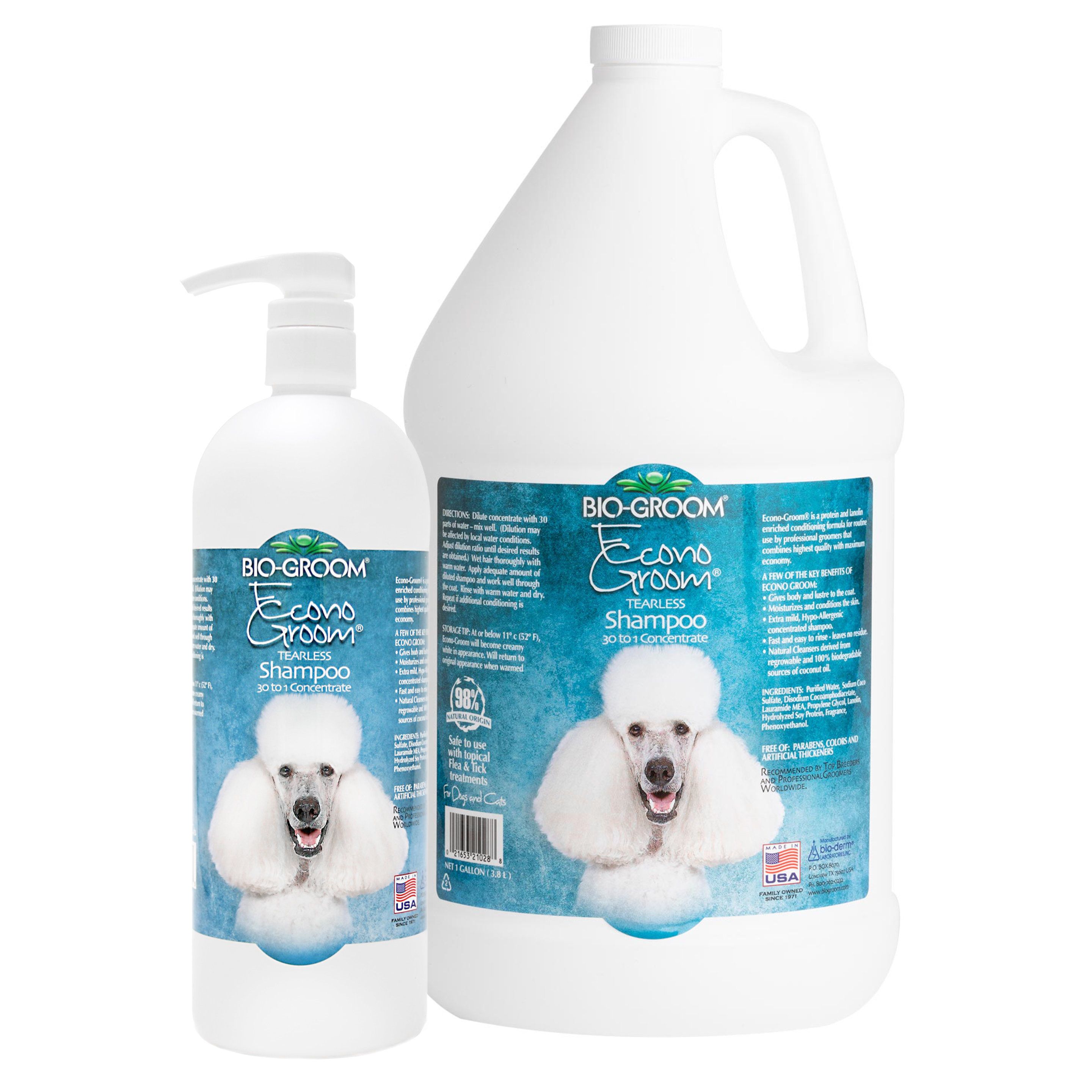 Bio Groom Econo Groom Tear Free Nourishing Protein Shampoo 30 1 Concentrate