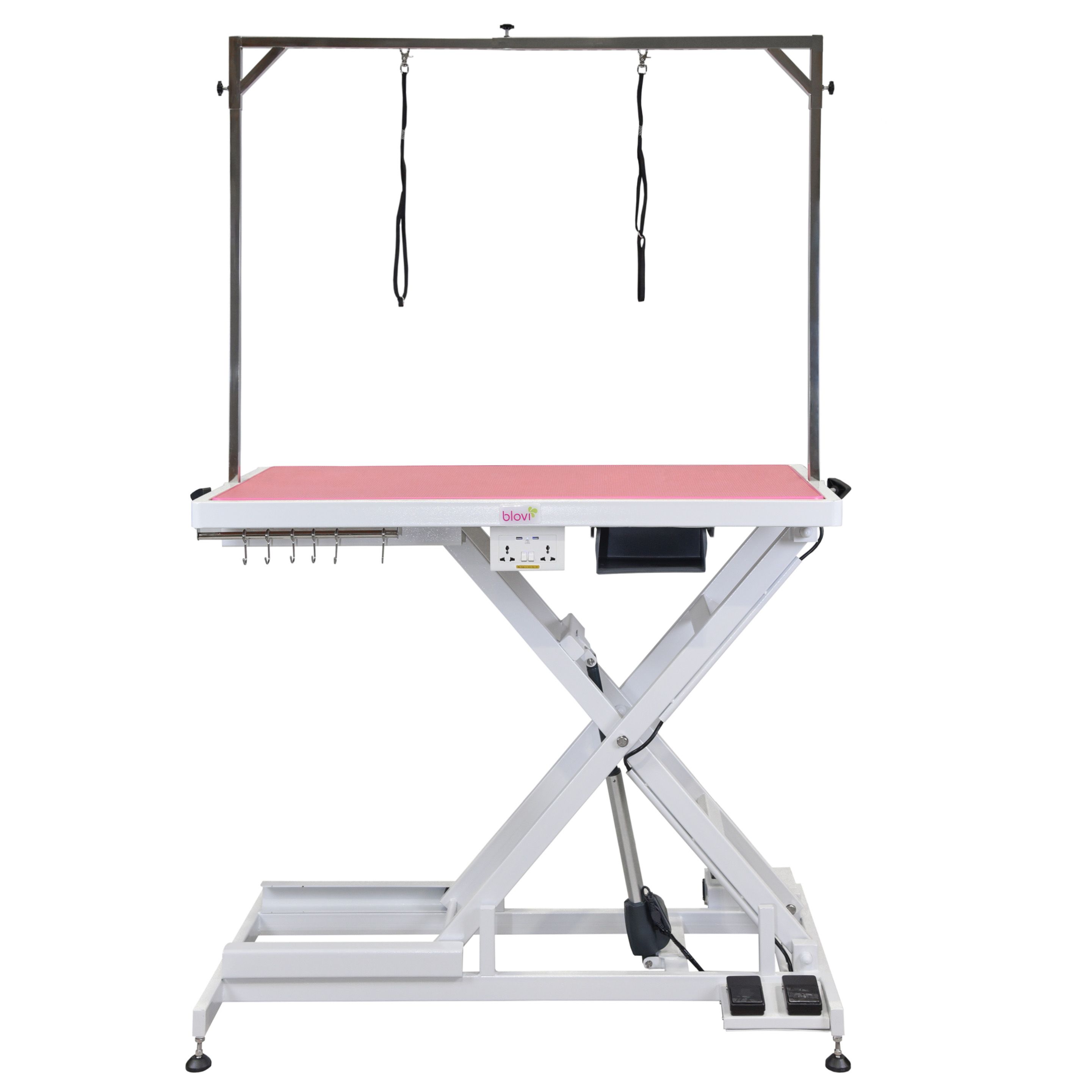 Electric dog clearance grooming table