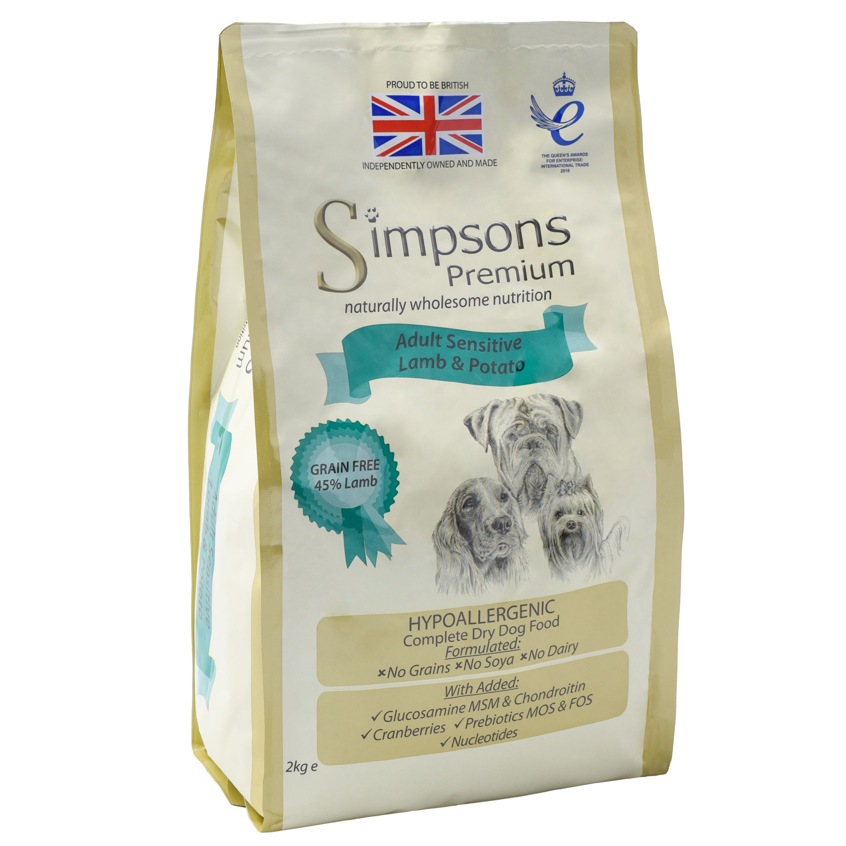 Simpsons senior shop dog food