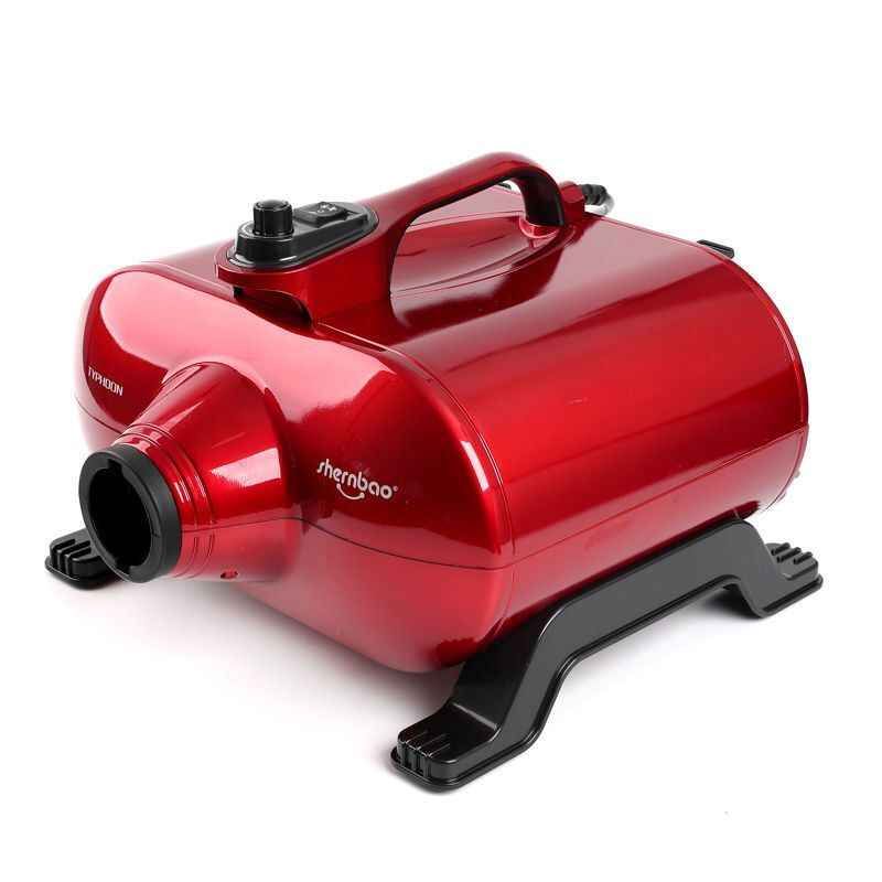 Shernbao Typhoon - Very Strong 3000W Twin-Engine Pet Dryer 150l/s, Red