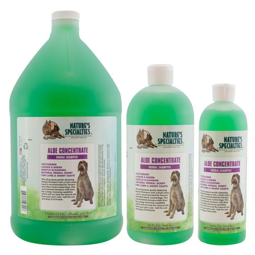 
Nature's Specialties Aloe Concentrate Shampoo - teksturyzujący szampon do szorstkiej sierści psa i kota, koncentrat 1:16
