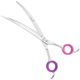 Blovi Curly Line Extra Curved Scissors 8" – Long Grooming Shears for Curly Coats, Japanese Steel