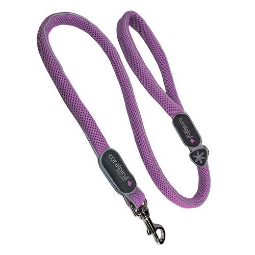Coralpina Cinquetorri Leash Lilac - siateczkowa lekka smycz dla psa, fioletowa