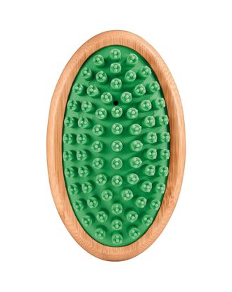 Artero Nature Laika Rubber Brush Green - gumowa szczotka dla psa i kota, z masującymi kulkami