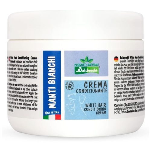 Baldecchi White Hair Conditioning Cream - maska kondycjonująca do białej sierści, z lanoliną i proteinami, koncentrat