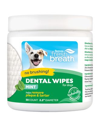 Tropiclean Frest Breath Dental Wipes 50szt. - waciki do czyszczenia zębów psa