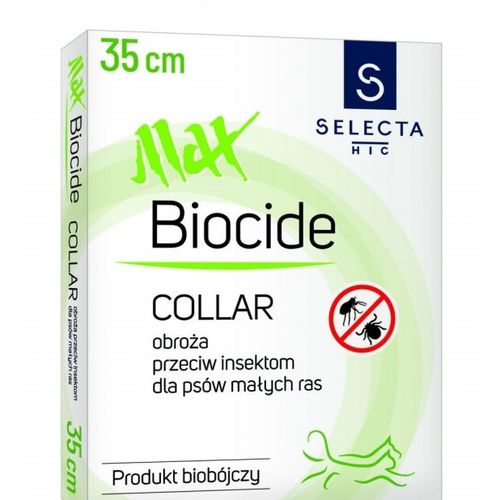 Selecta HTC Max Biocide Collar 35cm - obroża przeciw pchłom i kleszczom dla małych psów