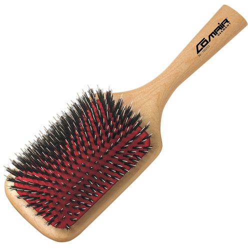 Comair Wooden Paddle Brush 25,5cm - duża szczotka do włosów normalnych i grubszych, z włosiem naturalnym i nylonem