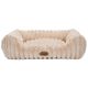Biglo Cobe Beige - Comfortable & Soft Corduroy Fleece Sofa Dog Bed