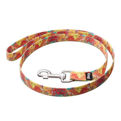Julius-K9 MoreColor Basic Leash Crazy 120cm - smycz dla psa, taśmowa, wzór Crazy