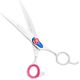 Kenchii Five Star Offset Curved Scissors - nożyczki groomerskie, gięte, offsetowe