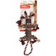 Flamingo Woody Little Man & Rope 35cm - zabawka dla psa