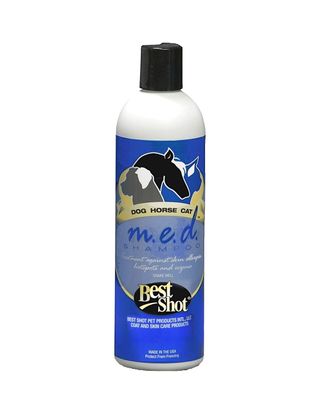 Best Shot M.E.D. Shampoo - ziołowy szampon leczniczy do skóry z problemami, dla psa, kota, konia, koncentrat 1:10 - 355ml