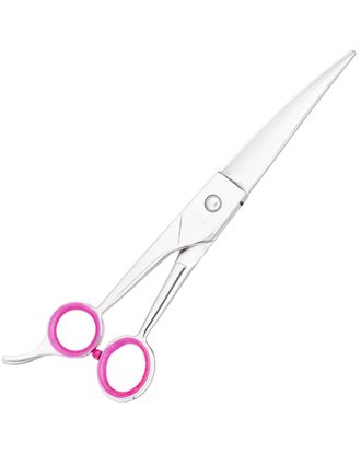 Geib Gator Left Curved Scissors - nożyczki groomerskie gięte, z japońskiej stali nierdzewnej, leworęczne