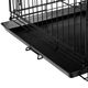 Flamingo Mezo Black - metalowa klatka dla psa, L: 56x92x64cm