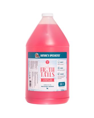 Nature's Specialties Froth Tails Strawberry Shampoo - nawilżający szampon dla psa i kota, o zapachu truskawki, koncentrat 1:50 - 3,8L