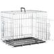 Flamingo Keo Silver - metalowa klatka dla psa, S: 43x63x49cm
