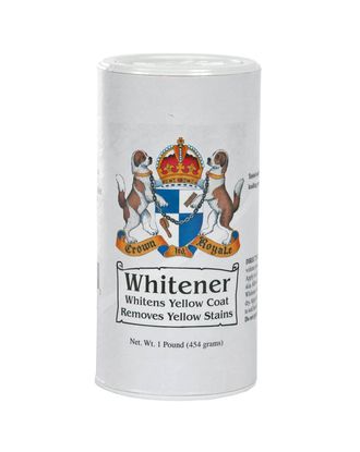 Crown Royale Whitener - puder wybielający żółte palmy i przebarwienia na sierści, dla psa, kota i konia
