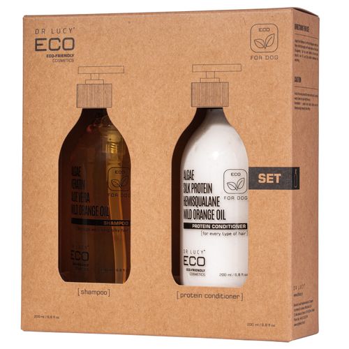 Dr Lucy Long Hair Set  - zestaw kosmetyków dla psa z długą sierścią, szampon + odżywka