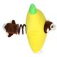 Holland Double Wooble Banana - piszcząca zabawka dla psa ze sprężynką, małpki w bananie