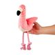 Max&Molly Huggles Flamingo Sunny - Plush Dog Toy, Flamingo with Squeaker and Crinkling Wings