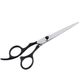 Jargem Lefty Straight Scissors 6" - Ergonomic Handle Grooming Shears