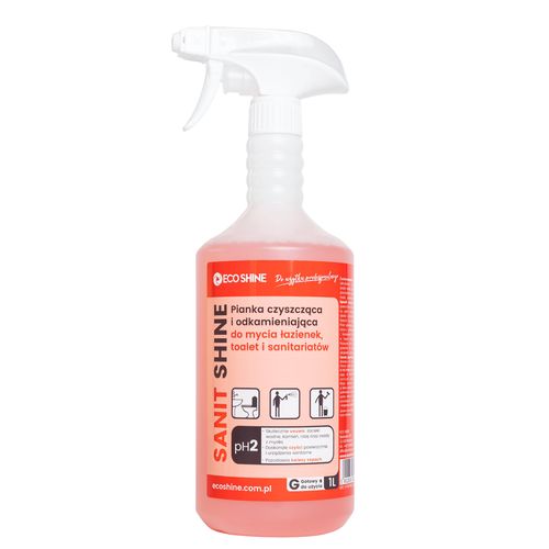 Eco Shine Sanit Shine 1L - pianka czyszcząco-odkamieniająca do toalet i łazienek