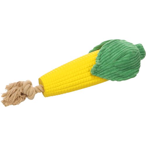 Flamingo Seezo Corn Toy - gumowa zabawka dla psa z efektami dźwiękowymi, kukurydza