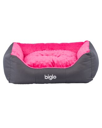 Biglo Milano Minky Pink - wygodne legowisko, posłanie dla psa, różowe`