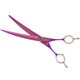 P&W ButterFly Side Curve Scissors 8" - profesjonalne nożyczki groomerskie proste, zagięte w bok, minimalizujące linię cięcia
