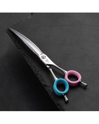 Blovi Queen Line Curved Scissors 7.5" – Professional Grooming Shears, Japanese VG10 Steel