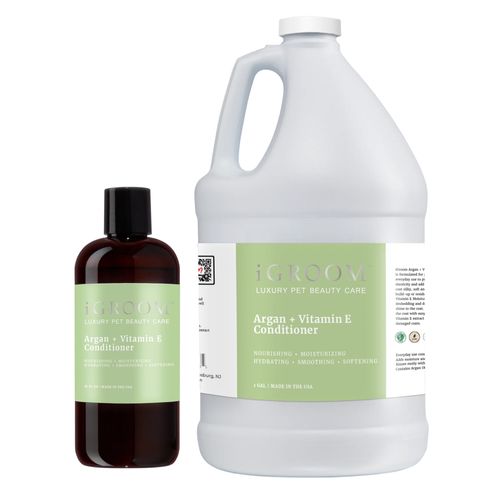 iGroom Argan Vitamin E Conditioner - odżywka nawilżająca i regenerująca dla psa i kota, koncentrat 1:16
