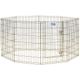MidWest Gold Zinc Exercise Pen 61x91cm - Durable Gold-Colored Zinc-Plated Dog Playpen