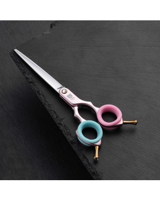Blovi Teddy Line Pink Asian Style Scissors 6.5" – Ultralight Straight Scissors