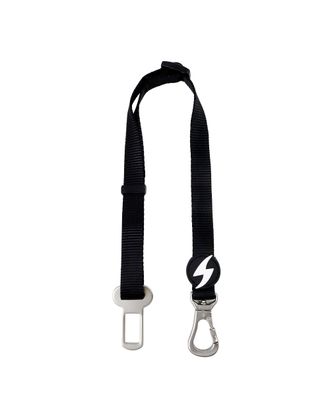 Dashi Solid Black Seat Belt - smycz do auta, pasy dla psa