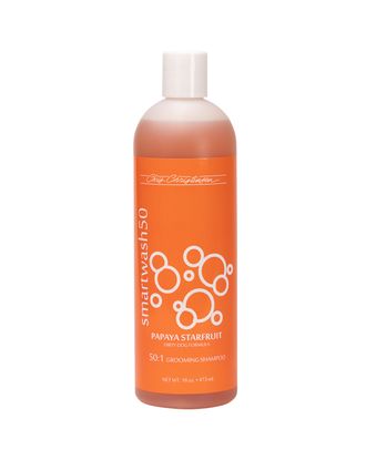 Chris Christensen Smart Wash Papaya Starfruit Shampoo - szampon głęboko oczyszczający dla psów i kotów, o zapachu papai, koncentrat 1:50 - 473ml