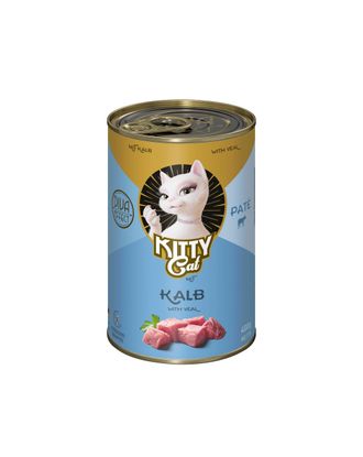Kitty Cat Veal Pate - bezzbożowa mokra karma, pasztet dla kota, z cielęciną - 400g
