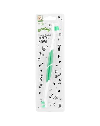 Bugalugs Double Ended Dental Brush - dwustronna szczoteczka do zębów psa i kota