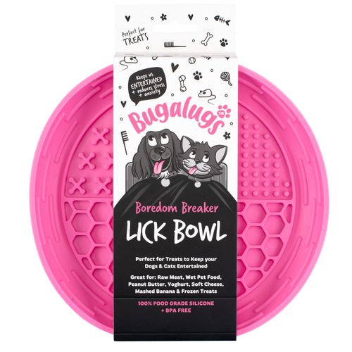 Bugalugs Lick Bowl for Dogs & Cats - miska do lizania dla psa i kota, 4 rodzaje wypustek
