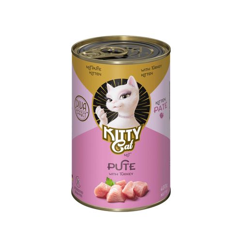 Kitty Cat Kitten Turkey Pate - bezzbożowa mokra karma, pasztet dla kociąt, z indykiem