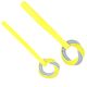 Flamingo Glowa Tug Rope Ring - szarpak z plecionym kółkiem dla psa, świecący w ciemności, żółto-niebieski