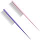 Blovi Rat Tail Comb Mixed 18cm - Metal Comb with Tail Pick, Mixed Pin Length