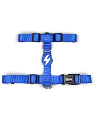 Dashi Solid Back Harness Blue - regulowane szelki guard dla psa, niebieskie