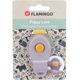 Flamingo Puppy Love Training Clicker Taupe - kliker dla psa, z gumką na palec, beżowy