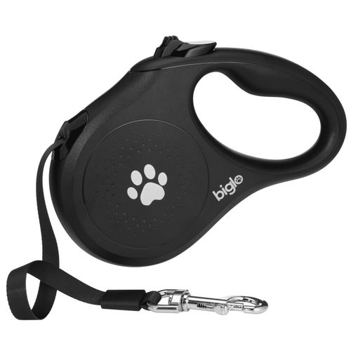 Biglo Standard Black Retractacle Dog Leash - smycz automatyczna dla psa