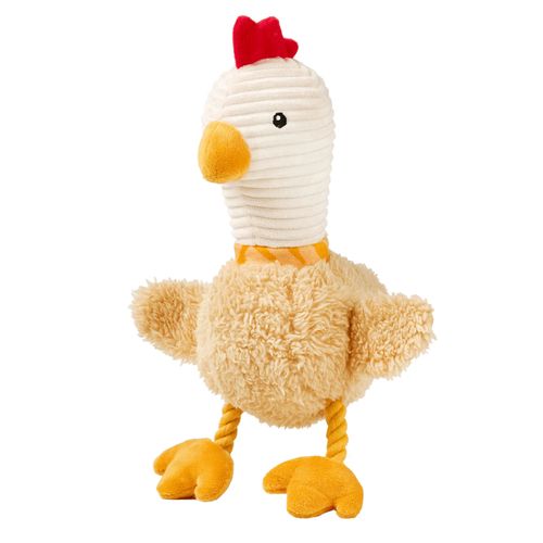Max&Molly Huggles Chicken Eggsy - zabawka pluszowa dla psa, kurczak z piszczałką i szeleszczącymi skrzydłami