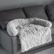 Record Batuffolo Sofa Plush Pet Bed Grey - legowisko na kanapę dla psa, szare