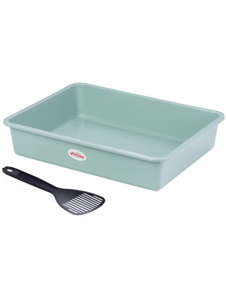 Record Basic Cat Litter Box M - otwarta kuweta dla kota, z łopatką