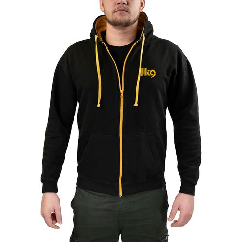 Julius-K9 Full-Zip Hoodie Black/Gold - rozpinana bluza z kapturem dla trenera psów